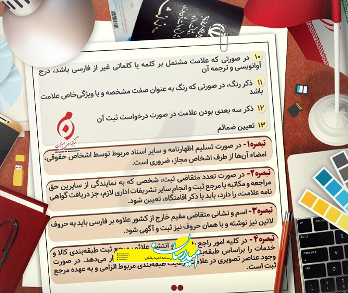 چگونگی ثبت علائم تجاری