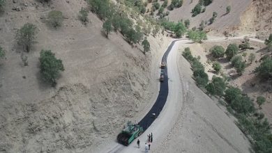 آسفالت جاده امامزاده محمدبن الحسن در الیگودرز