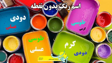 اسم رنگ بی نقطه
