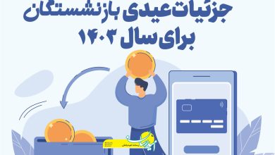 مبلغ عیدی بازنشستگان سال 1403