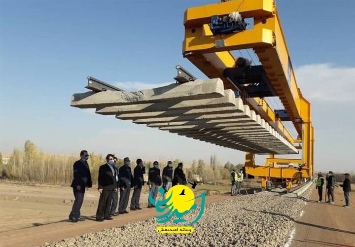 پیشرفت 92 درصدی راه آهن میانه_اردبیل